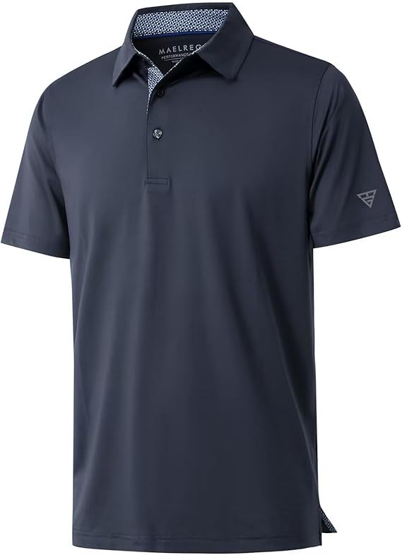 Mens Quick Dry Polo Shirt Short Sleeve Casual