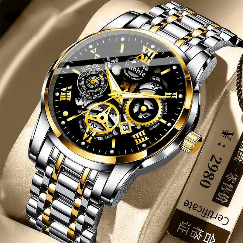 Automatic Quartz Hollow Retro Mens Watch