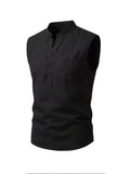 Mens Linen Summer Vest