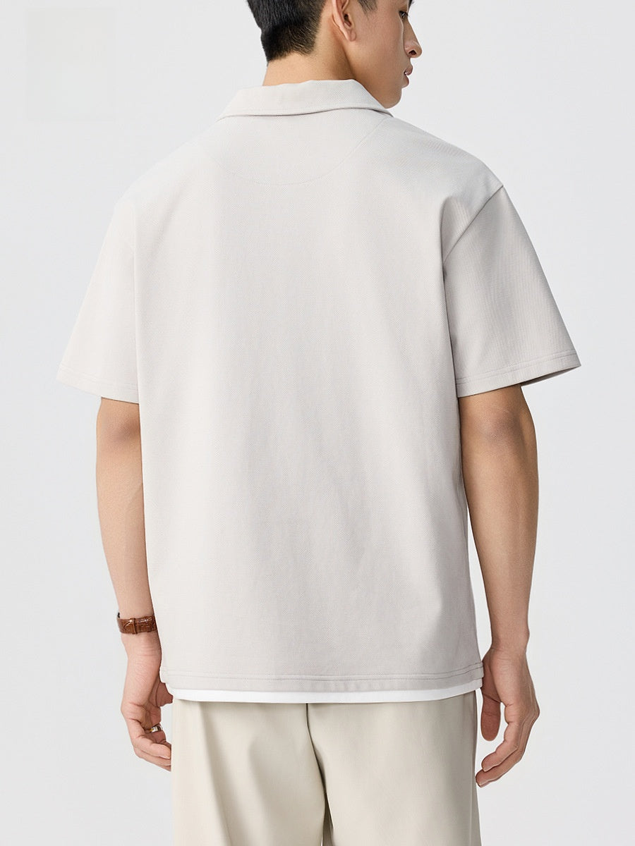 Men's Blend V-Neck Polo Shirt