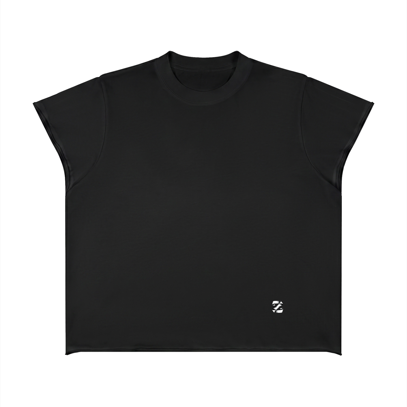 Unisex Boxy Raw Edge T-Shirt