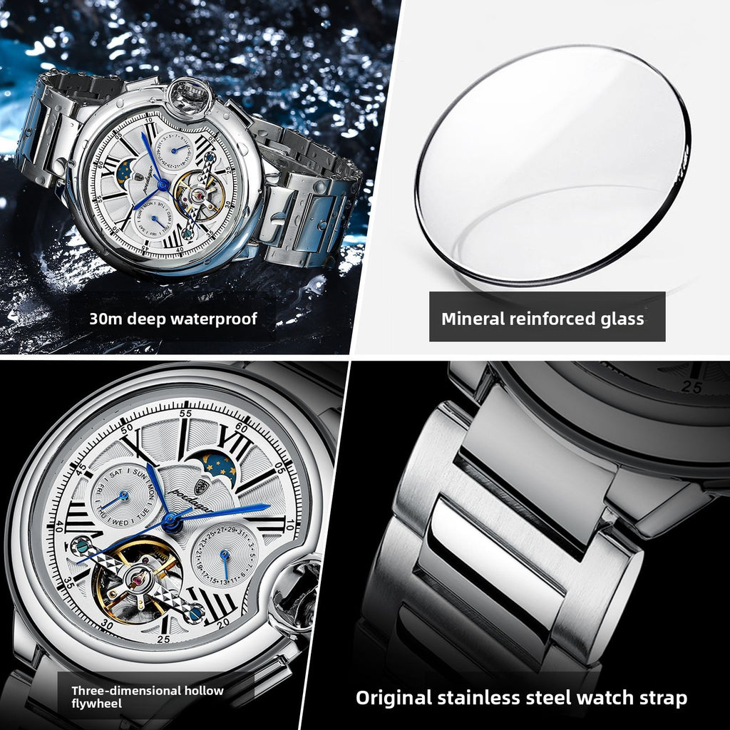 Swiss Style Multifunction Mechanical Watch