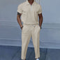 plus size men's solid color suit