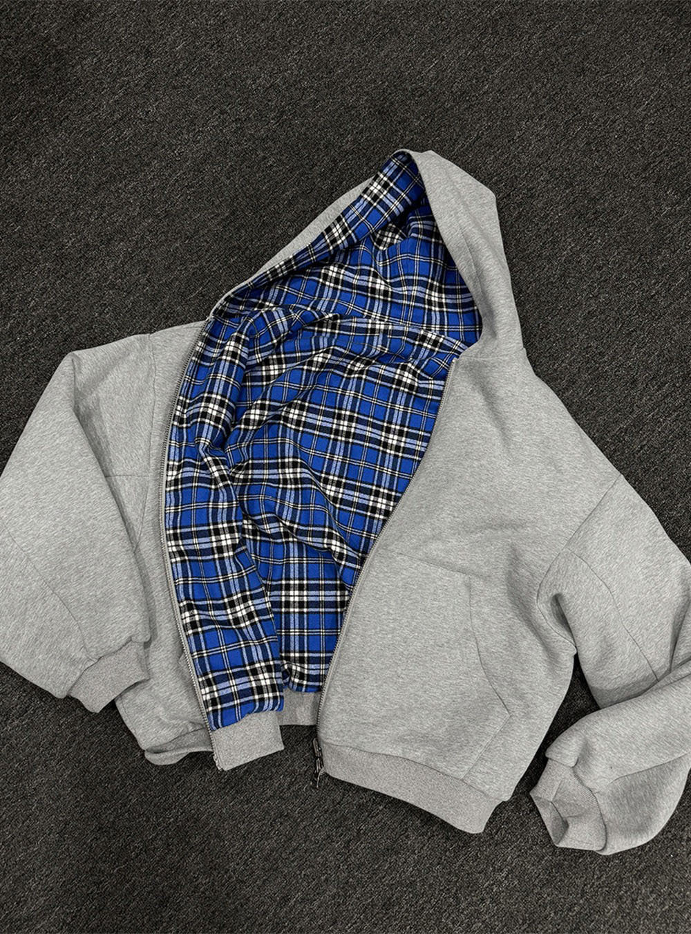 Reversible Spliced Hooded Jacket for Men