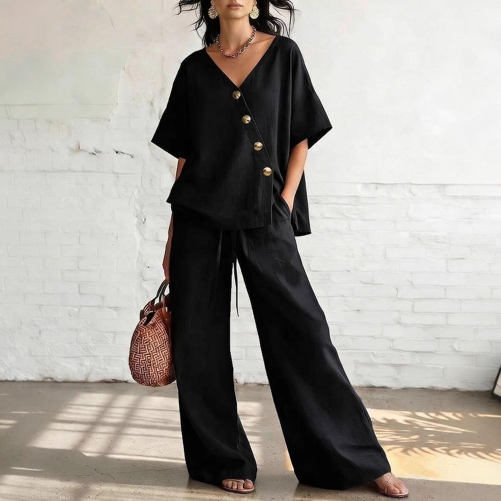 V-Neck Short-Sleeve Top