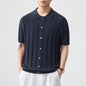 Jacquard Retro Luxury Knitted Polo Shirt