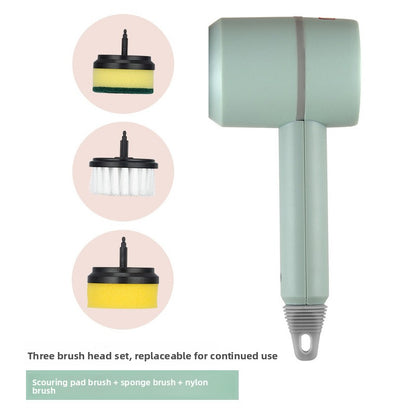 Multifunctional Electric Cleaning Brush with Interchangeable Heads