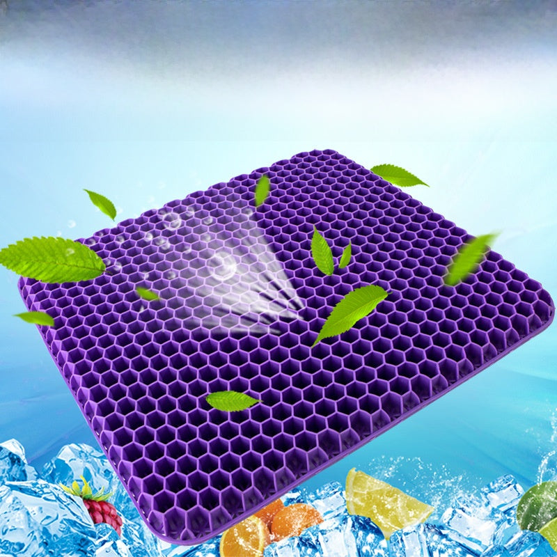 Honeycomb gel seat cushion