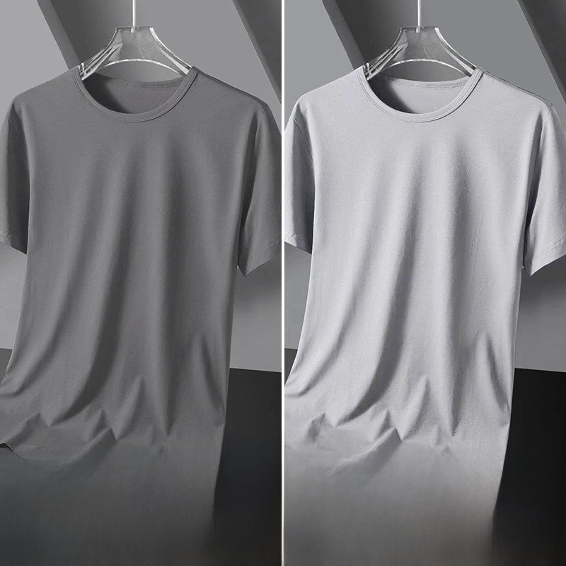 Solid color quick-drying short sleeves
