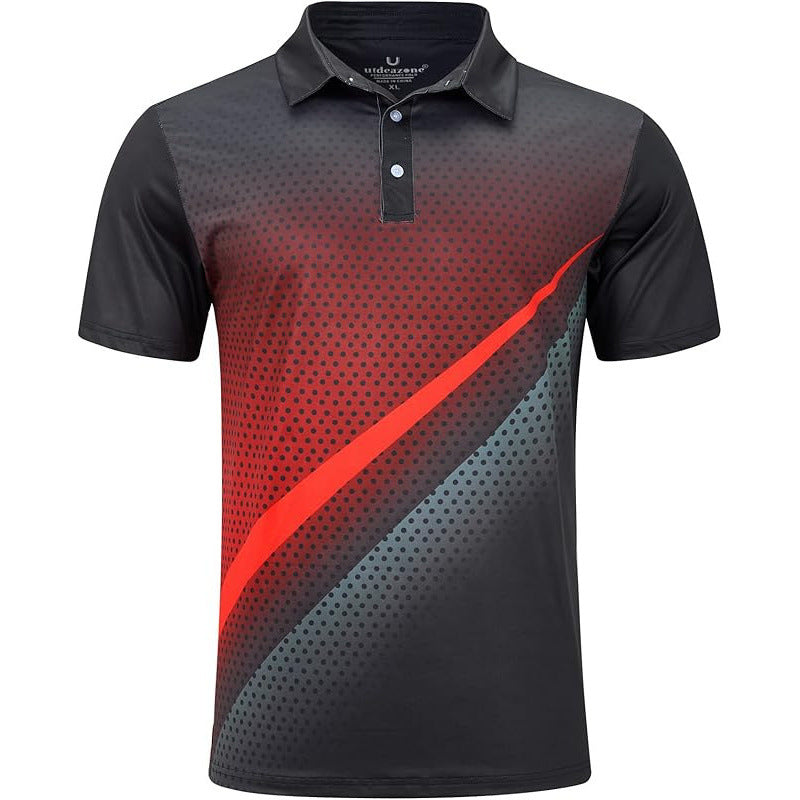 Classic Floral Print Mens Polo Shirt