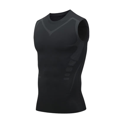 Mens Quick Dry Compression Fitness Vest