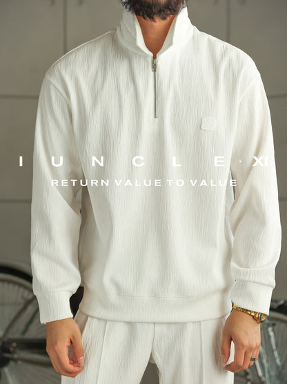 Mens Polo Long Sleeve Sports Suit