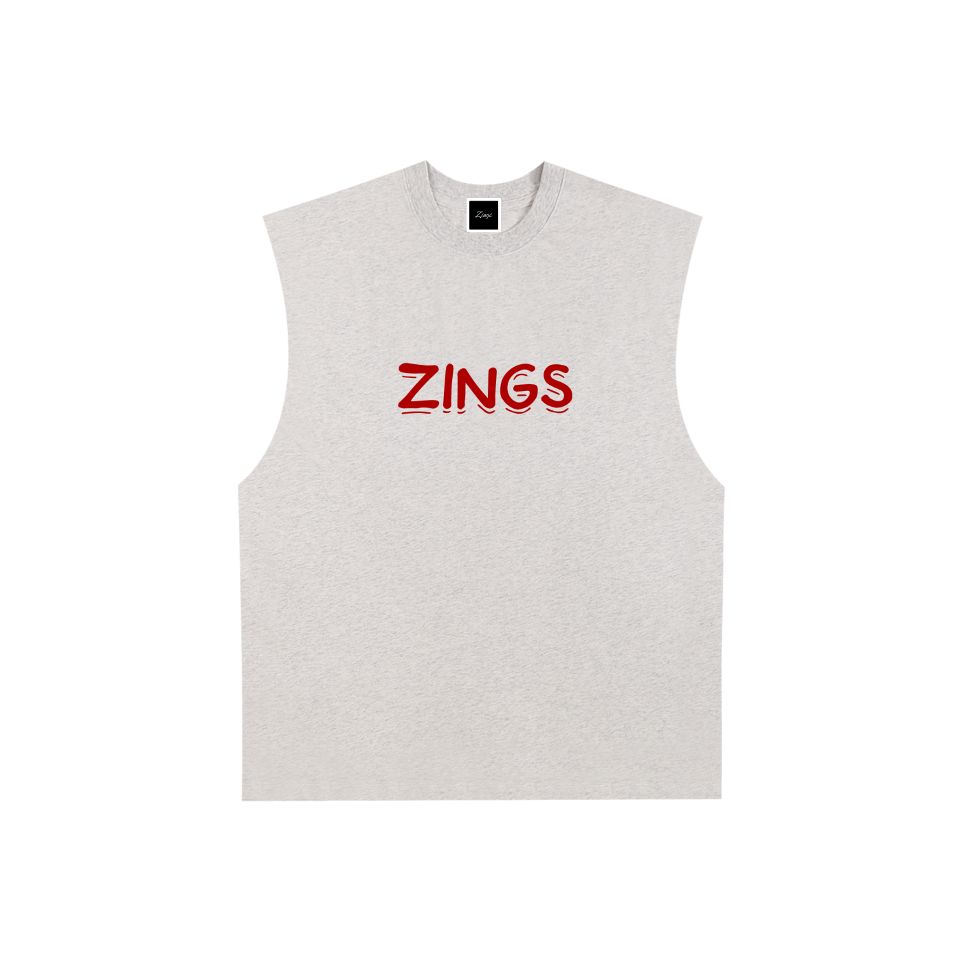 Raw Edge Cotton Tank Top