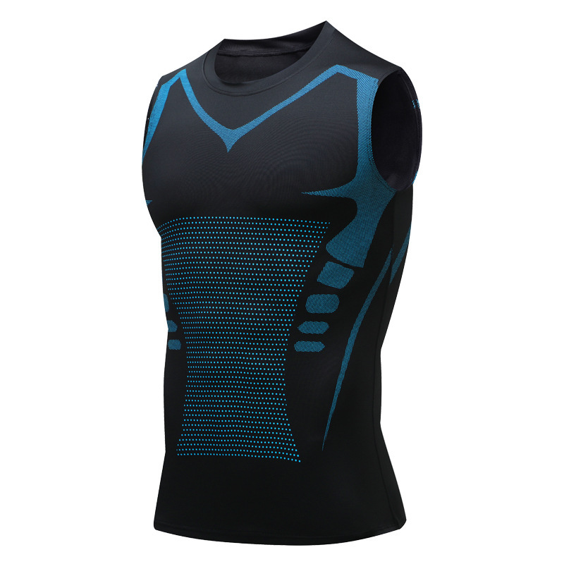 Mens Quick Dry Compression Fitness Vest