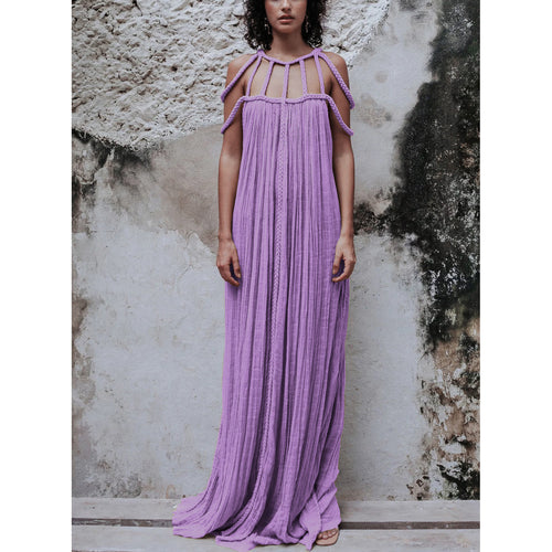 Casual Drawstring A-Line Dress