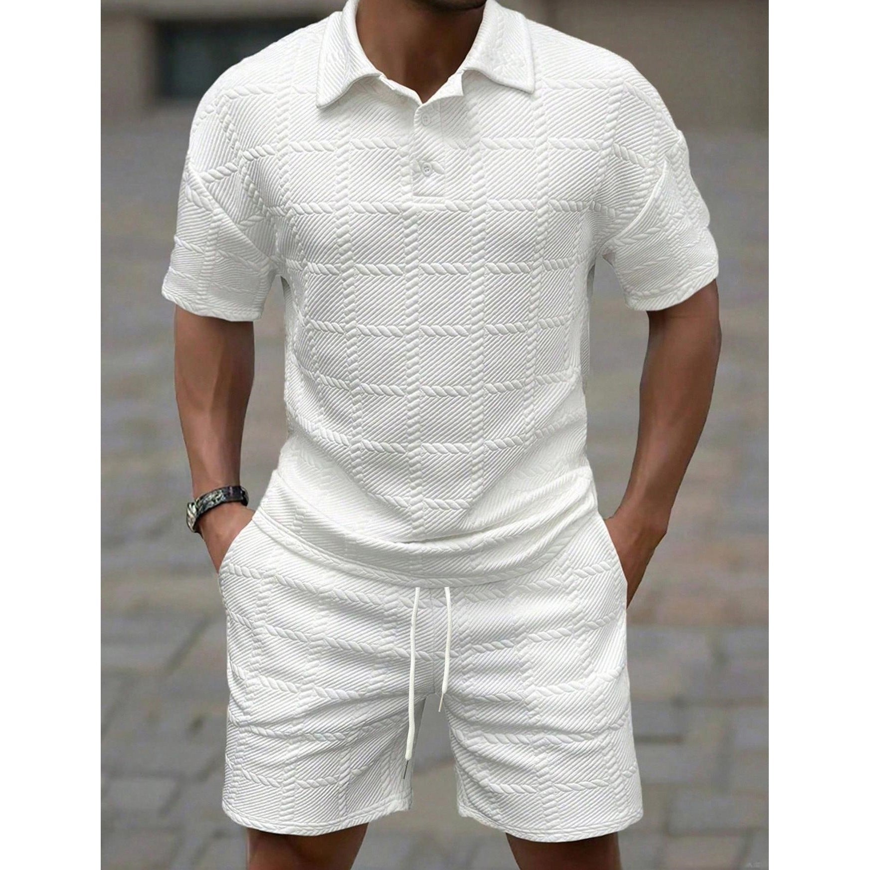 Men's Short-Sleeved Shorts Set Casual Summer Wear