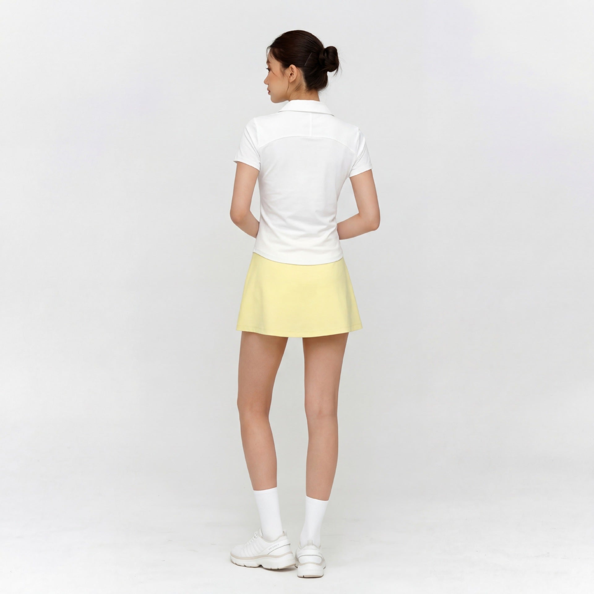 Womens Sports Polo Shirt Stretch Fabric Cooling Athletic Top