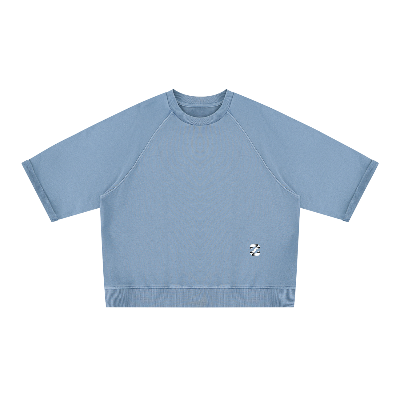 Z Vintage Wash Boxy Short Sleeve Sweatshirt