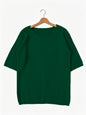Crew-neck knit sweater