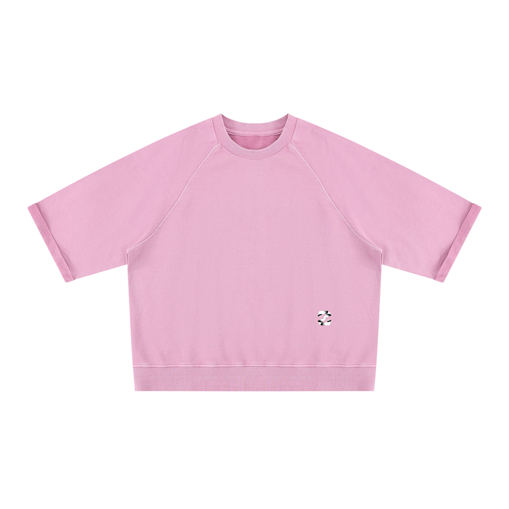 Z Vintage Wash Boxy Short Sleeve Sweatshirt