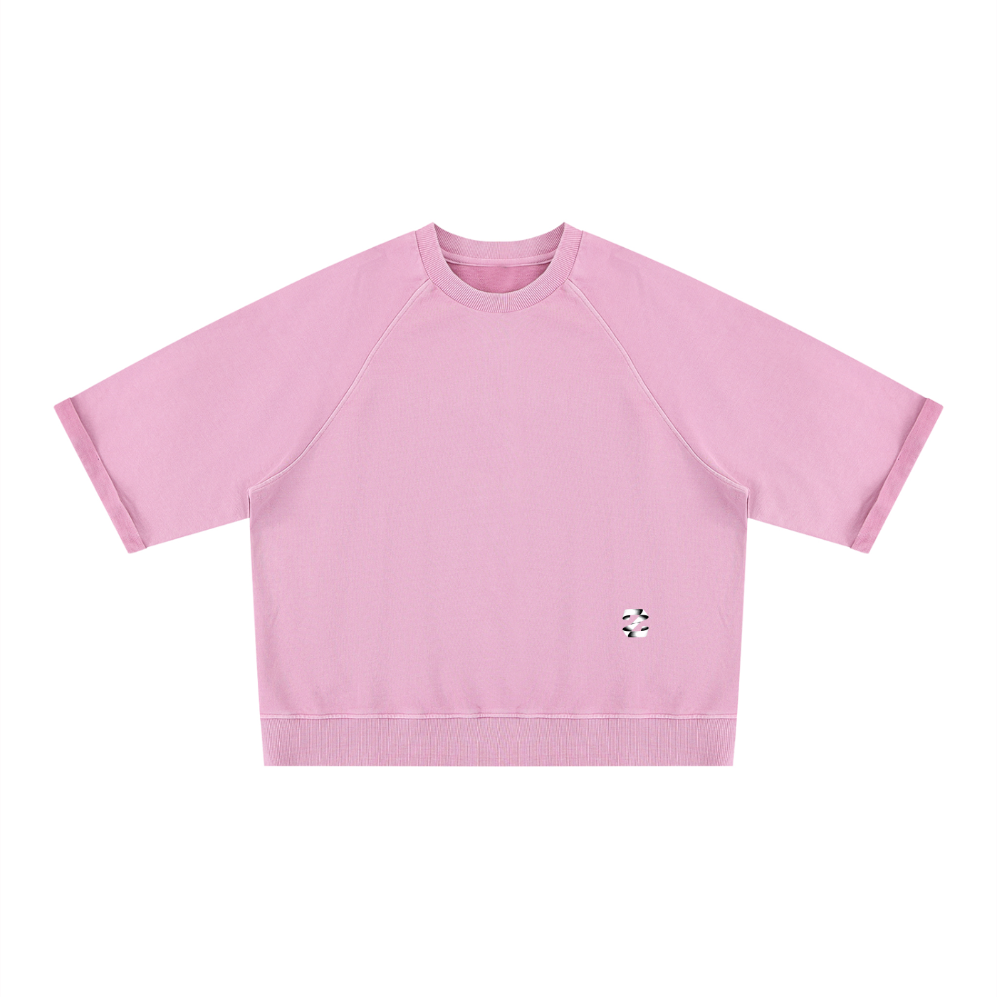 Z Vintage Wash Boxy Short Sleeve Sweatshirt