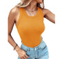 Womens Built-in Bra Cotton Tank Top