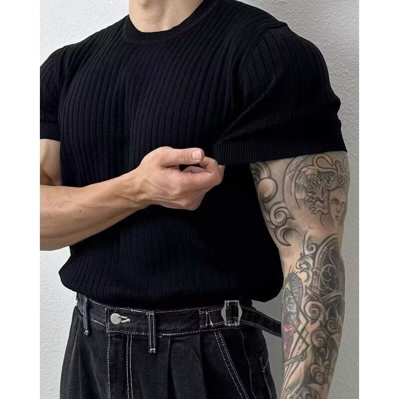 Mens Breathable Knit T-shirt