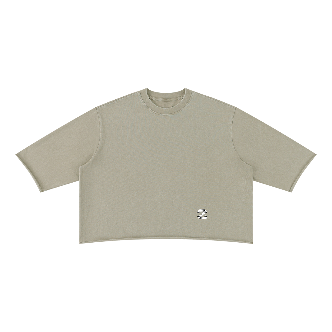 Unisex Mineral Wash Raw Hem Boxy T-Shirt