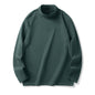 Men's Velvet Half Turtleneck Long Sleeve Shirt
