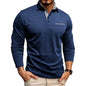 Mens Breathable Polo Shirt Long Sleeve