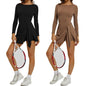 Long Sleeve Tennis Skirt Set