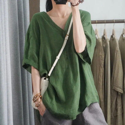 Womens Casual V-Neck T-Shirt