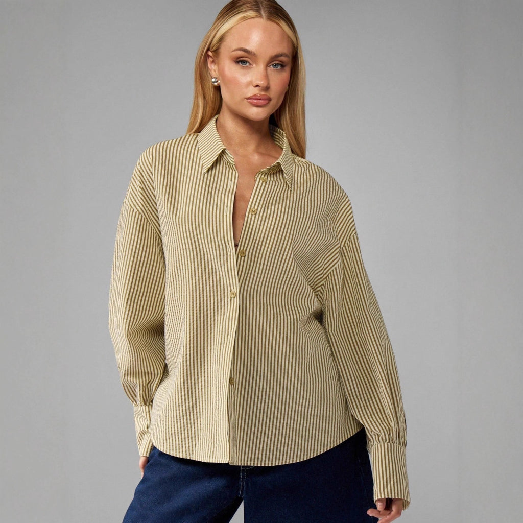 Women's Striped Loose Shirt