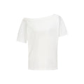 Irregular slanted collar off-the-shoulder short-sleeved shirts in summer