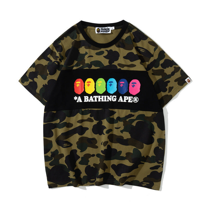 Men's and women's loose and casual T-shirts