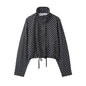 Polka Dot Drawstring Jacket and Pants