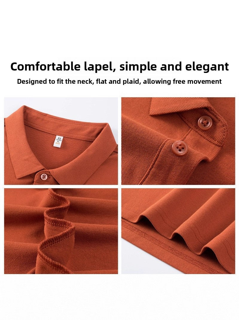 Summer Antibacterial Cotton Polo Shirt