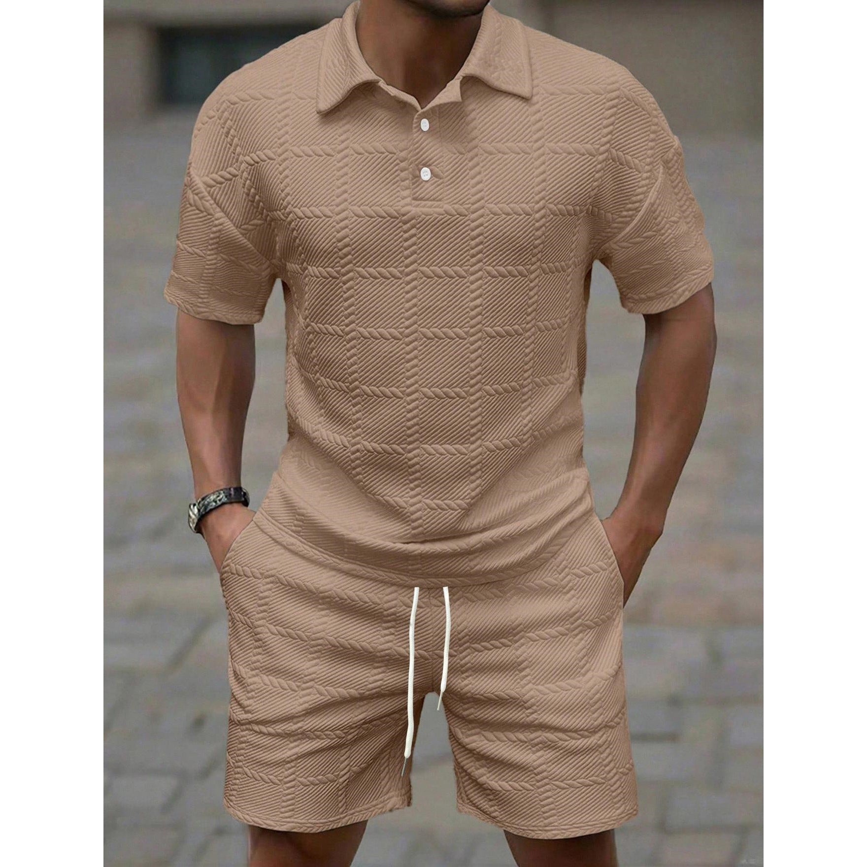 Men's Short-Sleeved Shorts Set Casual Summer Wear