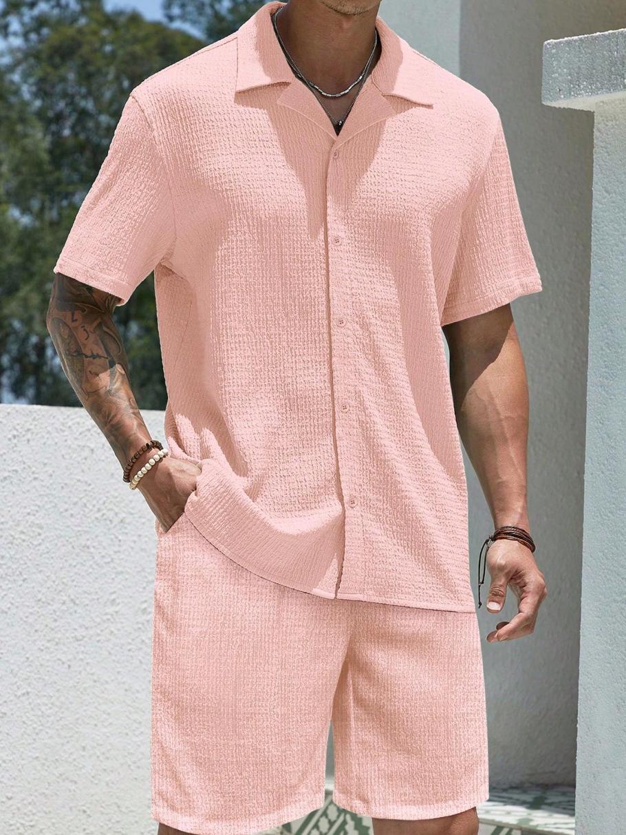 Mens Short Sleeve Casual Shirt