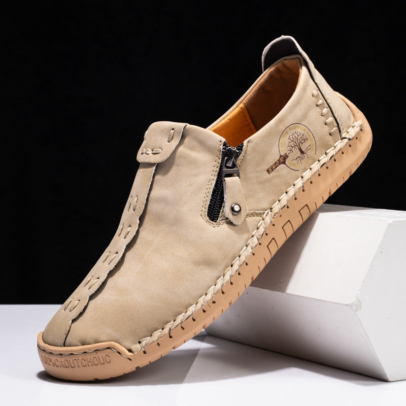 Mens Slip-On Leather Casual Shoes