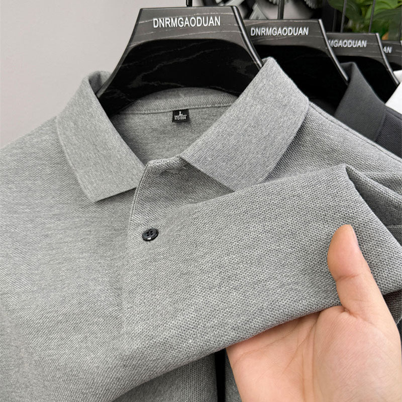 Mens Cotton Polo Shirt Short Sleeve Casual Top