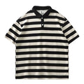 Striped Short Sleeve Polo Shirt