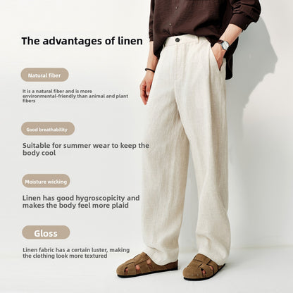 Classic Linen Casual Pants