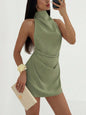 Backless Halter Neck Party Dress