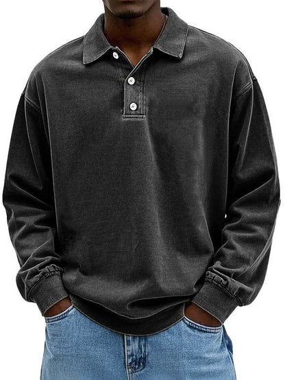 T-shirt with hood and distressed wash finish