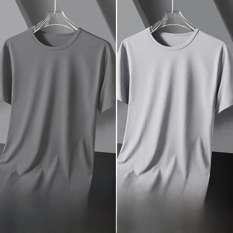 Solid color quick-drying short sleeves