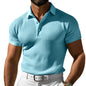 Mens Waffle Texture Polo Shirt