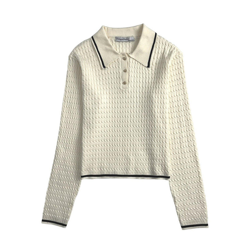 Womens Round Neck Pullover Sweater