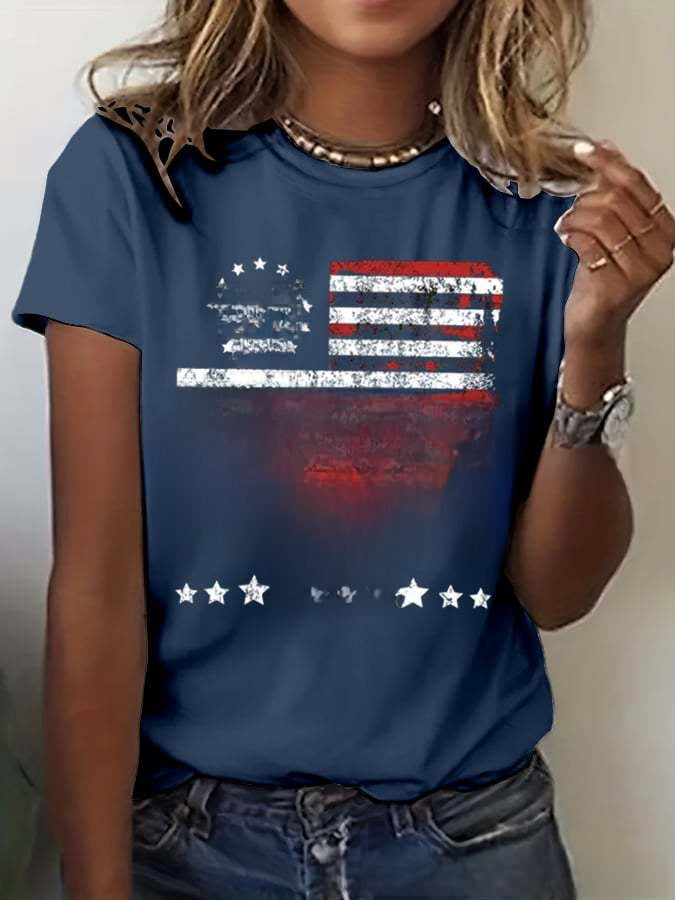 Womens 3D Print Casual T-Shirt