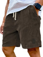 Mens Retro Corduroy Casual Shorts